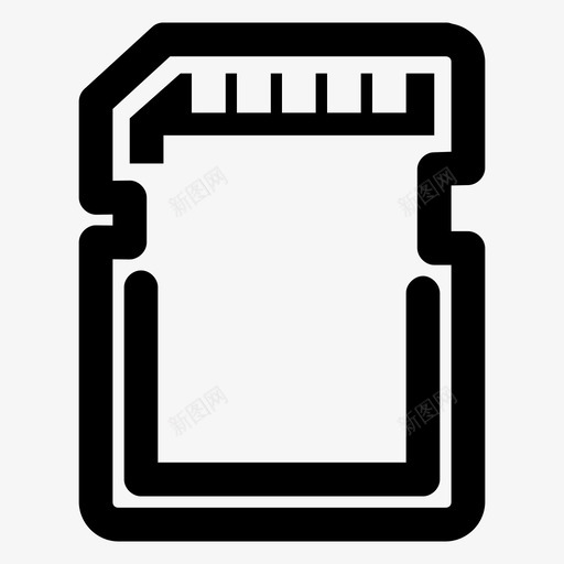 存储卡数据microsd图标svg_新图网 https://ixintu.com microsd 保存 存储 存储卡 数据