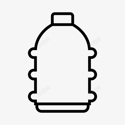 瓶饮料容器图标svg_新图网 https://ixintu.com 包装 容器 水 瓶 饮料