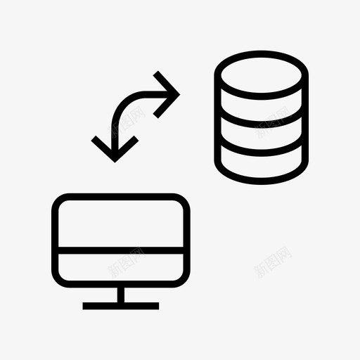 传输数据数据库服务器图标svg_新图网 https://ixintu.com 传输数据 数据库 数据库服务器 服务器
