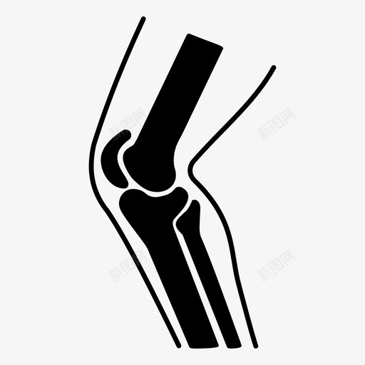 膝关节骨人腿医学图标svg_新图网 https://ixintu.com x射线 人腿 医学 膝关节骨