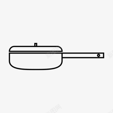 平底锅水煮锅厨房用具图标图标
