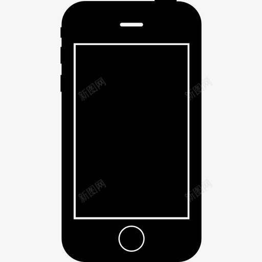 iphone3g3gs苹果移动图标svg_新图网 https://ixintu.com iphone3g3gs 手机 智能手机 移动 苹果