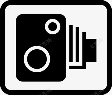 测速摄像头标志交通车辆图标图标