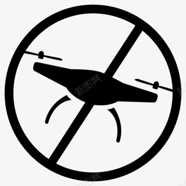 禁飞区无人机管制图标图标