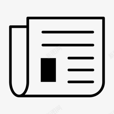 报纸头条图标图标