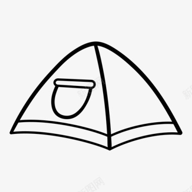 帐篷野营庇护所图标图标