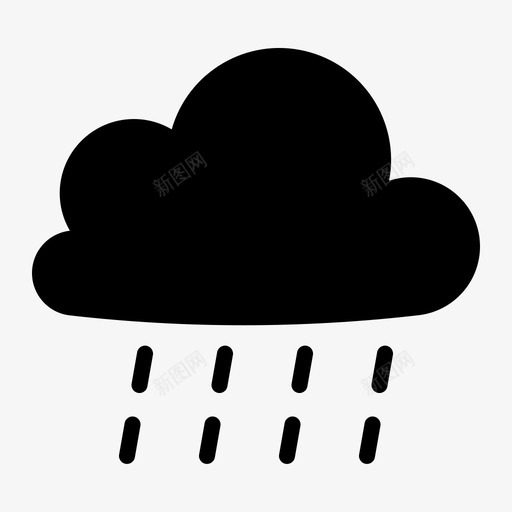 下雨寒冷凉爽图标svg_新图网 https://ixintu.com 下雨 凉爽 天气 寒冷 潮湿