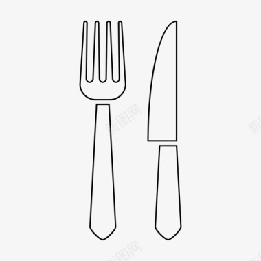 餐刀餐食美食图标图标