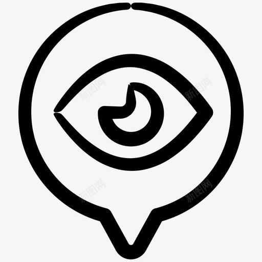 隐私隐私眼墨水通讯第7卷图标svg_新图网 https://ixintu.com 墨水通讯第7卷 隐私 隐私眼