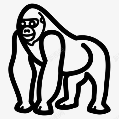 大猩猩动物猴子图标图标