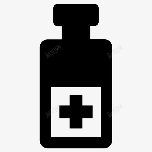 药品瓶子医疗保健图标svg_新图网 https://ixintu.com 医疗 医疗保健 瓶子 药品