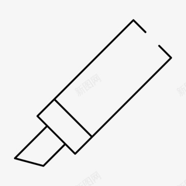 记号笔教育荧光笔图标图标