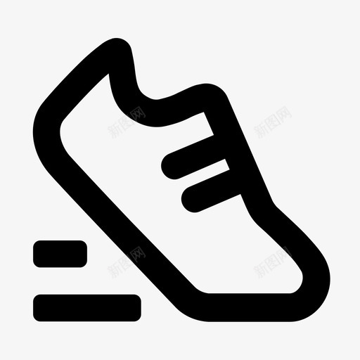 跑步鞋运动鞋图标svg_新图网 https://ixintu.com 短跑 跑步 运动装备 运动鞋 鞋