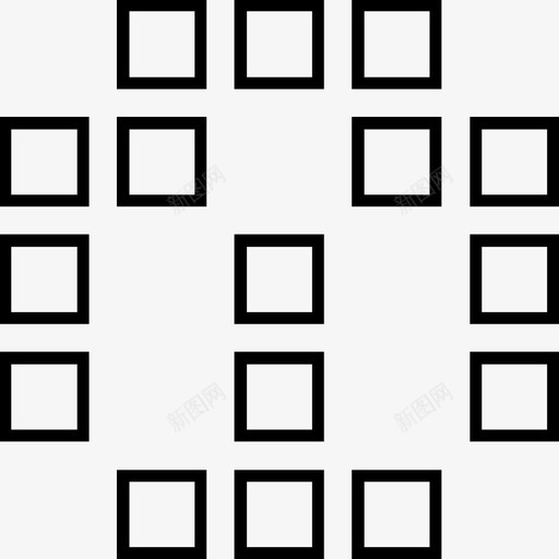长方体形状几何体图标svg_新图网 https://ixintu.com 几何体 对象 形状 边 长方体 面