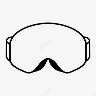 滑雪板护目镜滑雪护目镜滑雪面罩图标图标