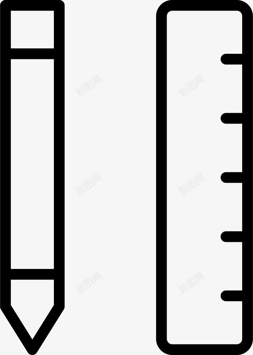 书写工具绘图测量图标svg_新图网 https://ixintu.com 书写工具 尺子 文书薄 测量 绘图 铅笔