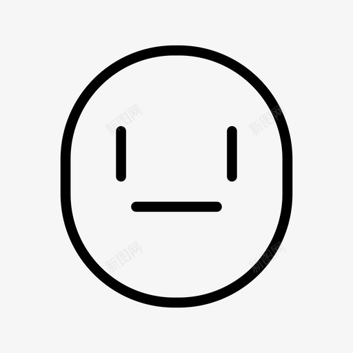 扑克脸表情情绪图标svg_新图网 https://ixintu.com 情绪 扑克脸 表情