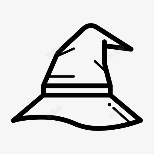 分类帽角色邓布利多图标svg_新图网 https://ixintu.com 分类帽 巫师 法术 角色 邓布利多