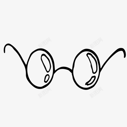 眼镜男式男装配件图标svg_新图网 https://ixintu.com 男式 男装 男装配件 眼镜