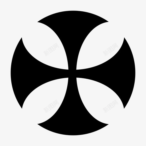 十字架克里斯蒂安图标svg_新图网 https://ixintu.com 克里斯蒂安 十字架