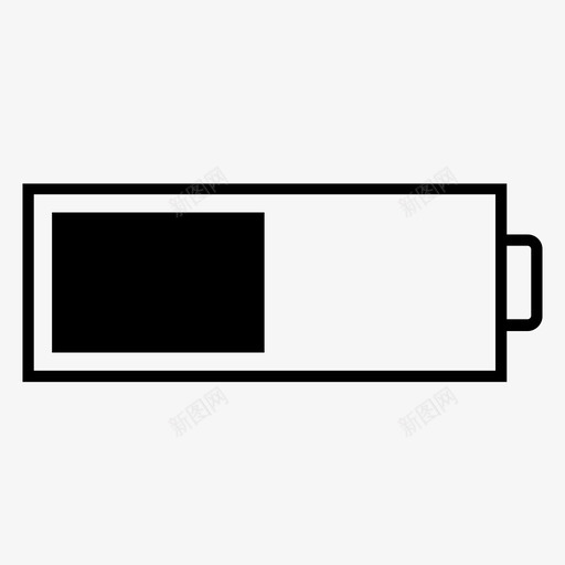 电池一半一次性电子图标svg_新图网 https://ixintu.com 一次性 中间 比率分数 电子 电池一半 百分比