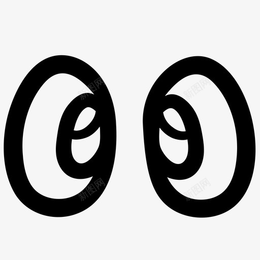 眼睛人类概述图标svg_新图网 https://ixintu.com 人类 头像基本轮廓涂鸦 概述 眼睛