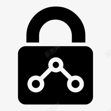 数据保护锁定安全图标图标
