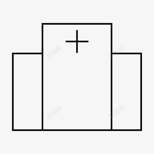 医院建筑诊所图标svg_新图网 https://ixintu.com 健康热线 医院 建筑 药房 诊所