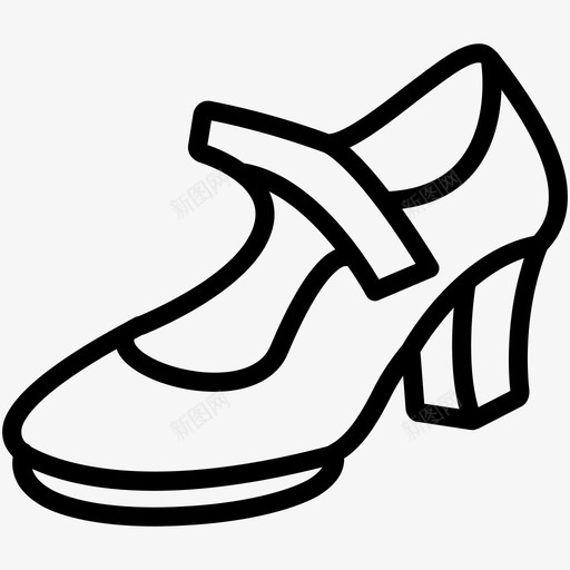 鞋跟芭蕾舞演员芭蕾舞平底鞋图标svg_新图网 https://ixintu.com 芭蕾舞平底鞋 芭蕾舞演员 鞋 鞋系列 鞋跟