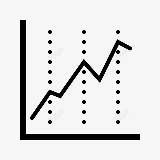 图表增长折线图图标svg_新图网 https://ixintu.com 创业 图表 增长 成功 折线图 股票市场