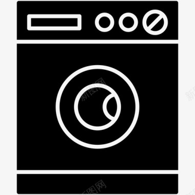 洗衣机家电家用电器图标图标