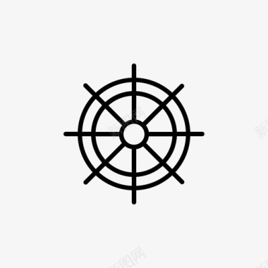 轮子船帆船图标图标