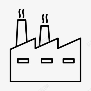 工厂工人制造业图标图标