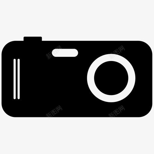 照相机袖珍照相机定点拍摄图标svg_新图网 https://ixintu.com 定点拍摄 录像 照相机 袖珍照相机
