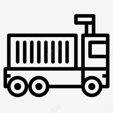 货车卡车运输工具图标图标