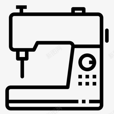 缝纫机裁缝家用电器生产线图标图标