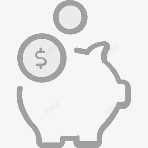 预存款充值svg_新图网 https://ixintu.com 预存款充值 piggy-bank-1