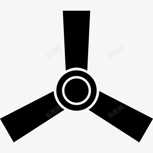 吊扇空气循环图标svg_新图网 https://ixintu.com 吊扇 空气循环