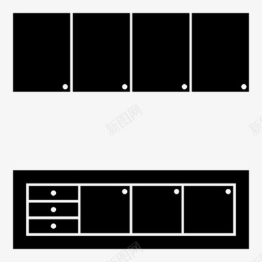 橱柜结构工具图标图标