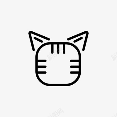猫动物化身图标图标