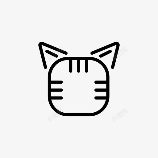 猫动物化身图标svg_新图网 https://ixintu.com 动物 化身 宠物 小猫 猫 老虎