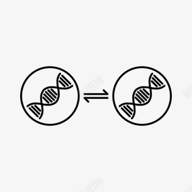 基因操纵dna科学图标图标