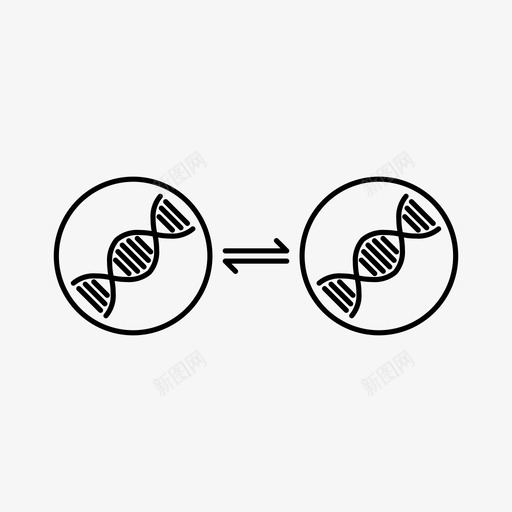 基因操纵dna科学图标svg_新图网 https://ixintu.com dna 基因操纵 科学