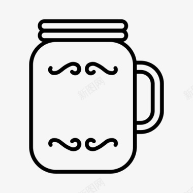 冷饮饮料玻璃杯图标图标