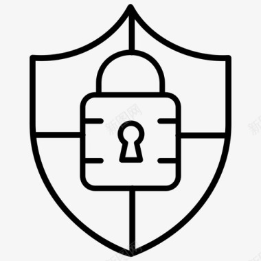 安全锁定密码保护图标图标