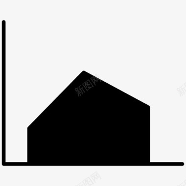 填充图分析数据科学图标图标