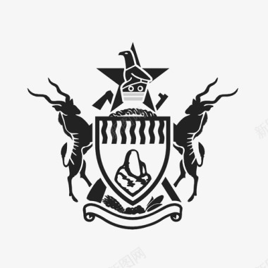 津巴布韦非洲盾徽图标图标