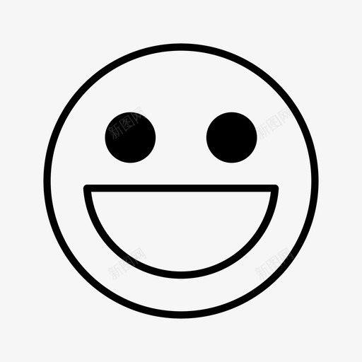 微笑微笑表情笑脸图标svg_新图网 https://ixintu.com 微笑 微笑表情 笑脸