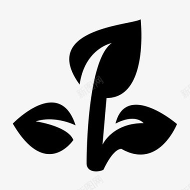 植物园艺绿色图标图标