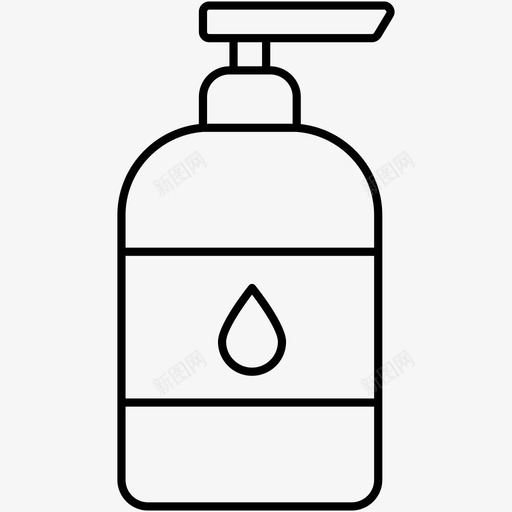 肥皂液洗手液图标svg_新图网 https://ixintu.com 洗手液 肥皂液
